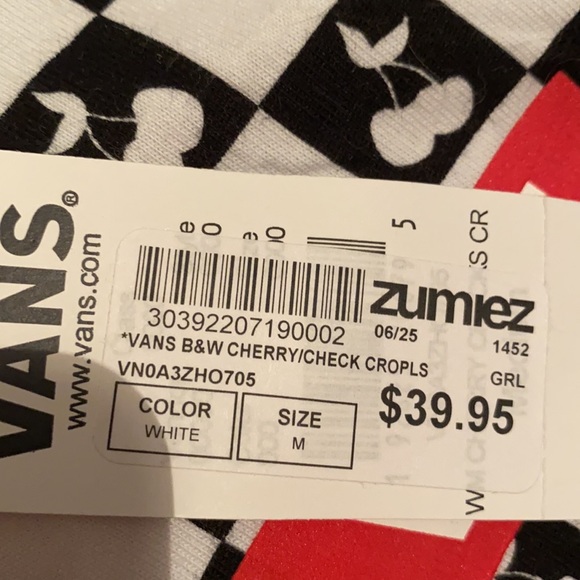NWT VANS CROP TOP - Picture 5 of 5